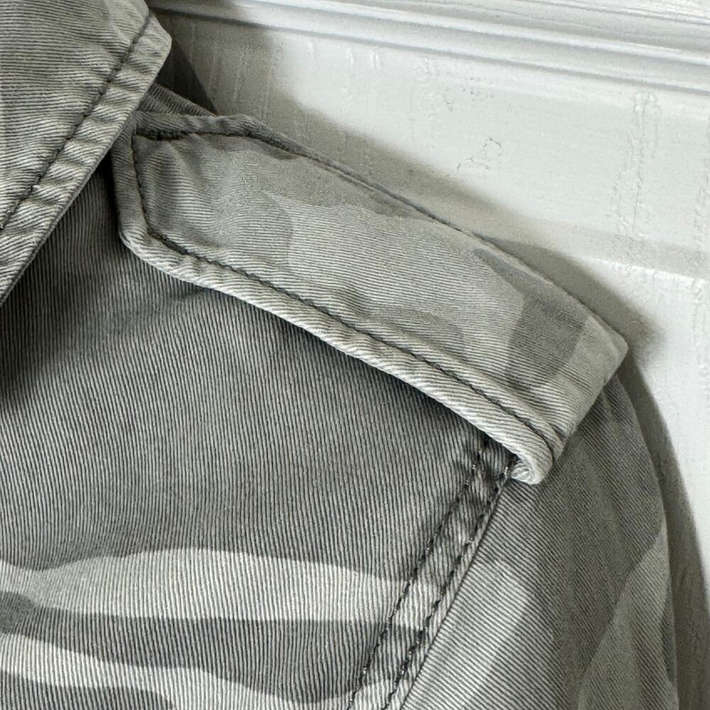 Abercrombie & Fitch Camo Utility Jacket Drawstring Waist Twill Military - Picture 5 of 16